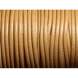3 meters - Waxed Cotton Cord 3mm Beige 4558550002235 