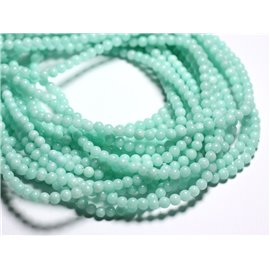 Thread 39cm 92pc approx - Stone Beads - Turquoise Green Jade Balls 4mm - 4558550039385 