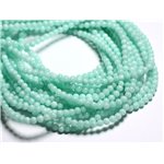 Fil 39cm 92pc env - Perles de Pierre - Jade Vert Turquoise Boules 4mm -  4558550039385 