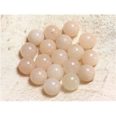 10pc - Perles de Pierre - Aventurine Rose Boules 10mm   4558550020376