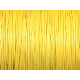 10m - Cordón de algodón encerado 0,8 mm Amarillo 4558550000347