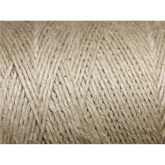 10 mètres - Fil Chanvre 1mm Ecru   4558550002167