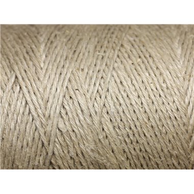 10 mètres - Fil Chanvre 1mm Ecru   4558550002167