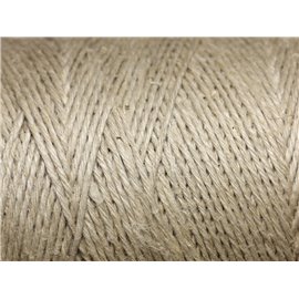 10 Meter - Fadenschnur Hanf 1mm Beige Ecru - 4558550002167