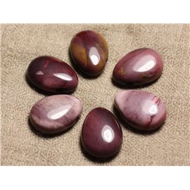 Semi precious stone pendant - Mokaïte jasper 25mm drop 4558550002211