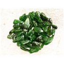 10pc - Perles de Pierre - Diopside Verte Rocailles Chips Batonnets 10-18mm   4558550002648