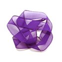 1pc - Collier Ruban Soie teint à la main 85 x 2.5cm Violet (ref SOIE142)   4558550003010 