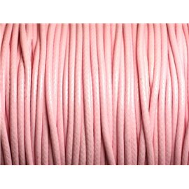 5 metros - Cordón de algodón encerado 1,5 mm Rosa claro 4558550003225 