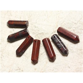1Stk - Steinanhänger - Roter Jaspis-Mohn 30x8mm 4558550003898 