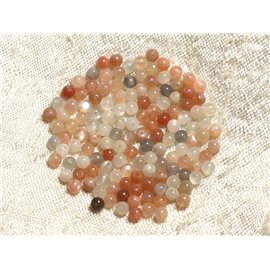 10pc - Perline di pietra - Sfere di pietra di luna multicolore 4mm 4558550004321