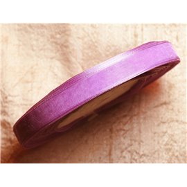1pc - 45 meter spool - Organza Fabric Ribbon Mauve Pink 10mm 4558550009838 