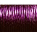 3 mètres - Cordon Coton Ciré 3mm Violet   4558550004796