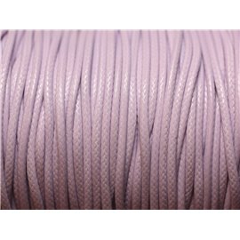 5 meter - Gewaxt katoenen koord 1 mm Mauve 4558550005342 