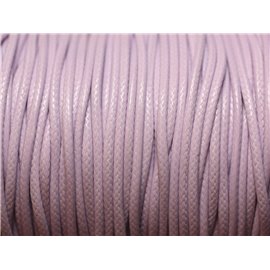 5 Meters - Waxed Cotton Cord 1mm Mauve 4558550005342 