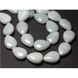 1pc - Stone Bead - Amazzonite piatto sfaccettato 18x13mm 4558550005557 