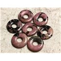 1pc - Pendentif Pierre semi précieuse - Rhodonite Donut 20mm   4558550005649