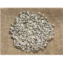 100pc - Cache Perles à écraser 4x4mm Métal Argenté Qualité   4558550005717 