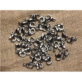 100pc - Chiusure a moschettone Acciaio chirurgico Acciaio inossidabile 316L 12x6mm 4558550005731 