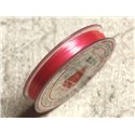 Bobine 10m - Fil Elastique Fibre 0.8-1mm Rose Pêche   4558550005762