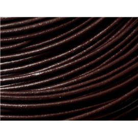 4m - Cordón de cuero genuino café 3 mm 4558550005847