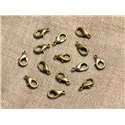 100pc - Fermoirs Mousquetons Métal Bronze Qualité 12mm   4558550005960 