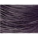 5m - Cordon Cuir Bleu Violet Indigo 2mm   4558550006073 