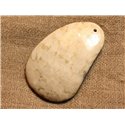 Pendentif Pierre semi précieuse Corail Fossile 55mm n°2  4558550021724 