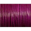 5 mètres - Cordon Coton Ciré 2mm Violet   4558550006882 