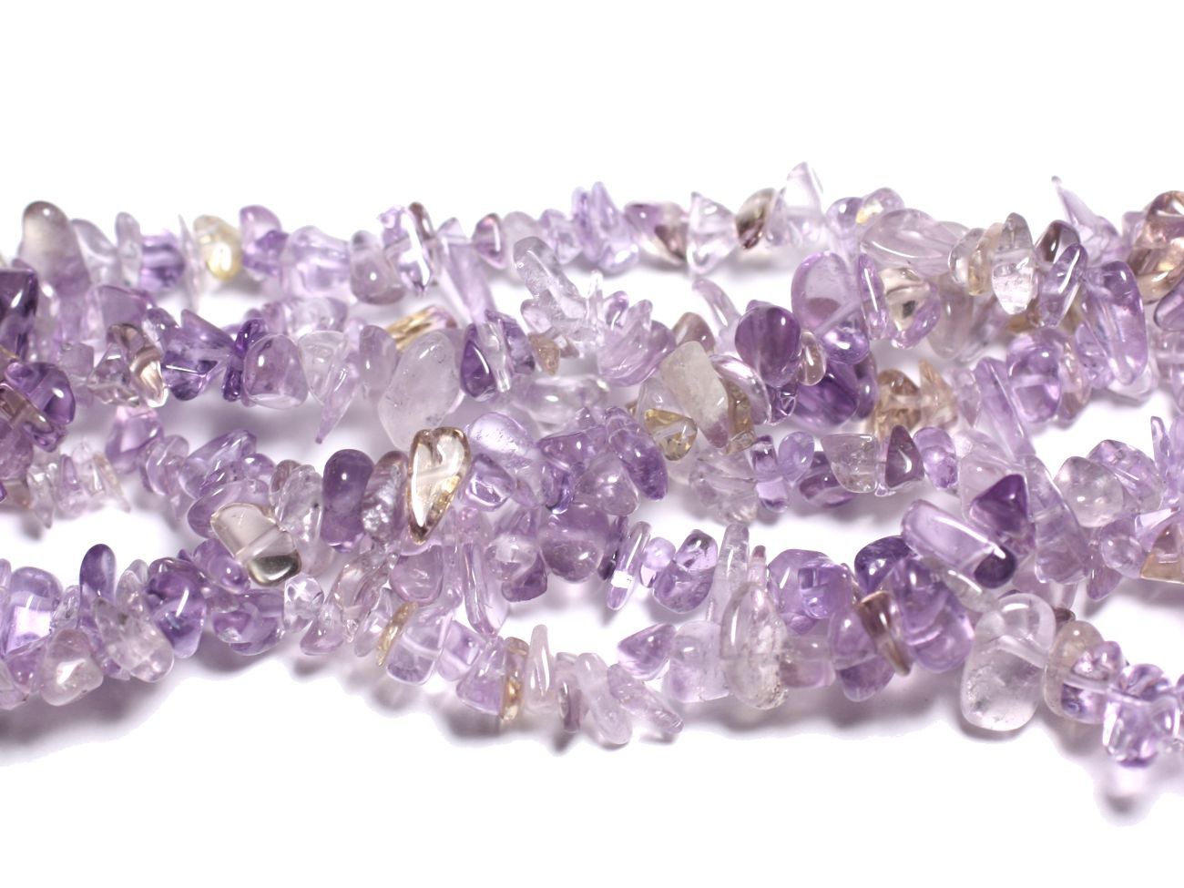 50pc - Perles Rocailles Chips de Pierre Amétrine 5-12mm   4558550007179