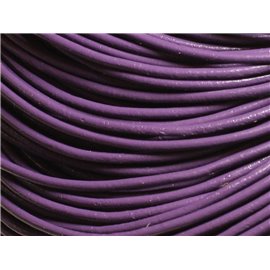 5m - Cordoncino in vera pelle viola 2mm 4558550007322 