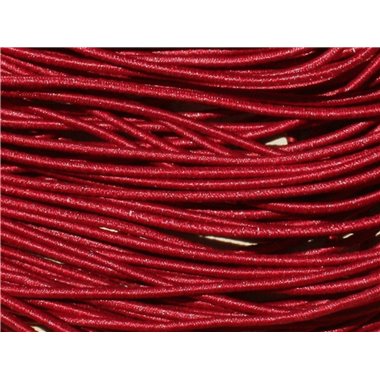 Echeveau 19m env - Fil Elastique Tissu 1mm Rouge Bordeaux   4558550007346 