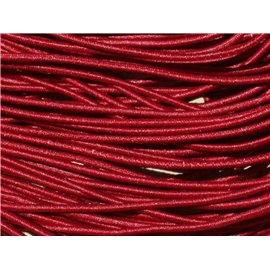 Bol ongeveer 19 m - Elastische stof Draad 1 mm Bordeaux Rood 4558550007346 