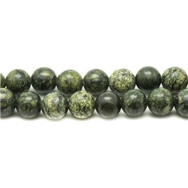 10pc - Cuentas de piedra - Bolas de serpentina 8 mm 4558550007377 