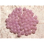 20pc - Perles de Pierre - Jade Boules 6mm Rose Mauve 4558550013811 20pc - Perles de Pierre - Jade Boules 6mm Rose Mauve 4558550013811