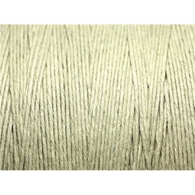 10 metres - Fil Ficelle Corde Cordon Chanvre 1mm Gris Beige Ecru - 4558550007698