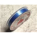 Bobine 10m - Fil Elastique Fibre 0.8-1mm Bleu clair   4558550011268 