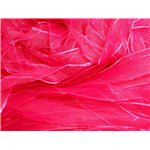 1pc - Echeveau 90 mètres - Ruban Tissu Organza Rose Fuchsia 10mm   4558550007872 