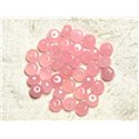 10pc - Perles de Pierre - Jade Rose Rondelles Facettées 8x5mm   4558550008084