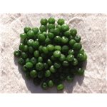 10pc - Perles de Pierre - Jade Rondelles Facettées 5x3mm Vert Olive - 4558550010995