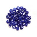 10pc - Perles Pierre - Jade Rondelles Facettées 8x5mm Bleu Nuit transparent - 4558550008114
