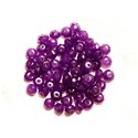 10pc - Perles de Pierre - Jade Violette Rondelles Facettées 6x4mm   4558550008183