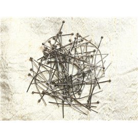 10pc - Round Ball Head Nails Stainless Steel 304L - 40 x 0.5 x 1.8mm - 4558550008480