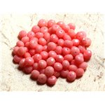 10pc - Perles de Corail Rose Rondelles Facettées 6x4mm   4558550008534