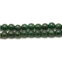 10pc - Perles de Pierre - Jade verte boules 6mm   4558550033406