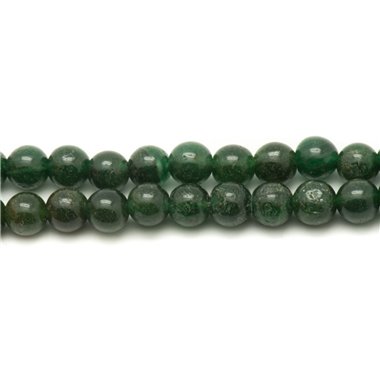 10pc - Perles de Pierre - Jade verte boules 6mm   4558550033406