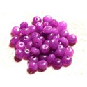 10pc - Perles Pierre - Jade Rondelles Facettées 8x5mm Violet Rose Mauve Fuchsia - 4558550009050