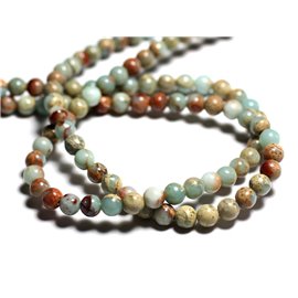 10pc - Cuentas de piedra - Aqua Jasper Terra Balls 4mm 4558550009067