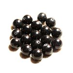 8pc - Perles de Pierre - Jade Boules 12mm Noir   4558550009104