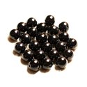 10pc - Perles de Pierre - Jade Noire Boules 10mm   4558550009111