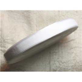1pc - 45 meter spool - Organza Fabric Ribbon White 10mm 4558550009814 